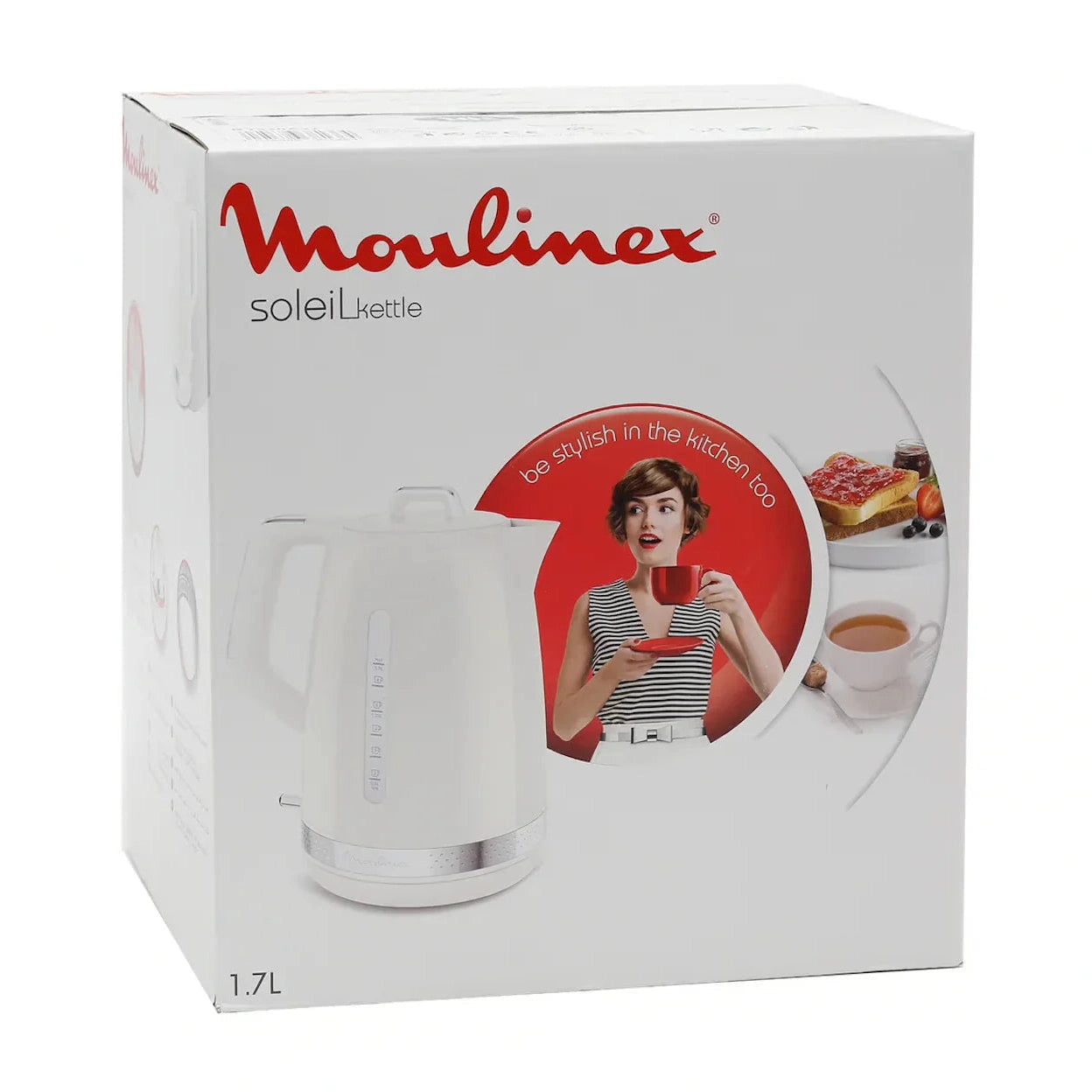 Moulinex Soleil Kettle - 1.7 Liters, 2400W