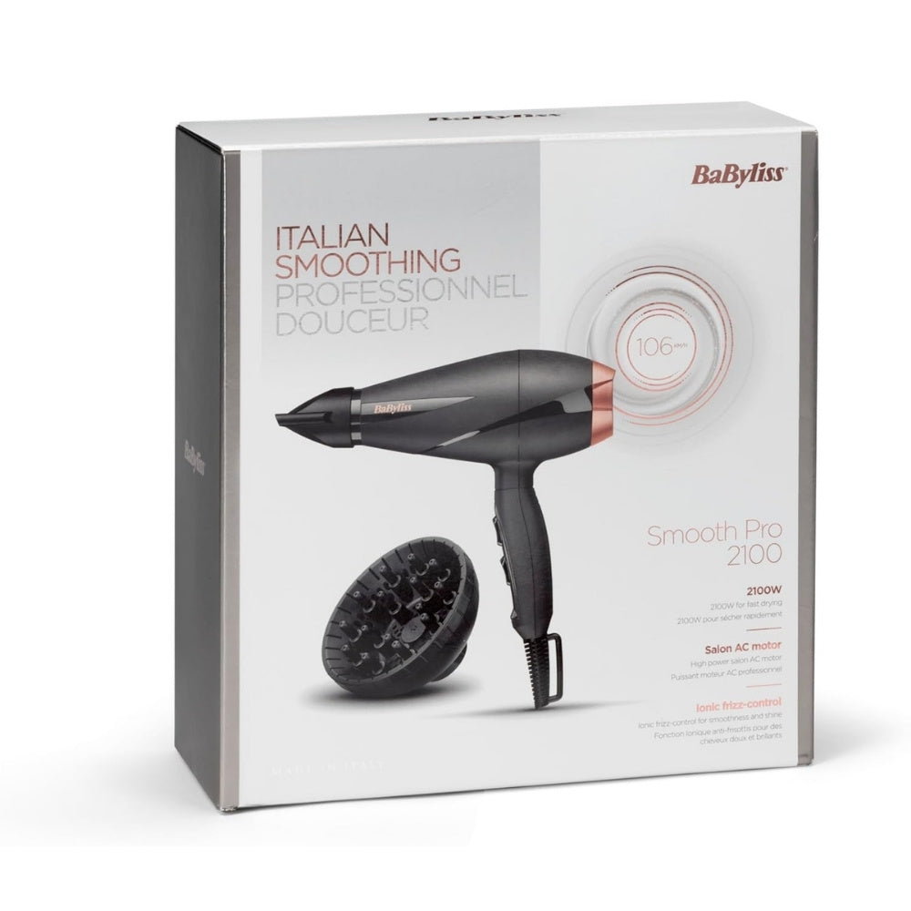 BaByliss Hair Dryer with Diffuser and Concentrator 6709DE
