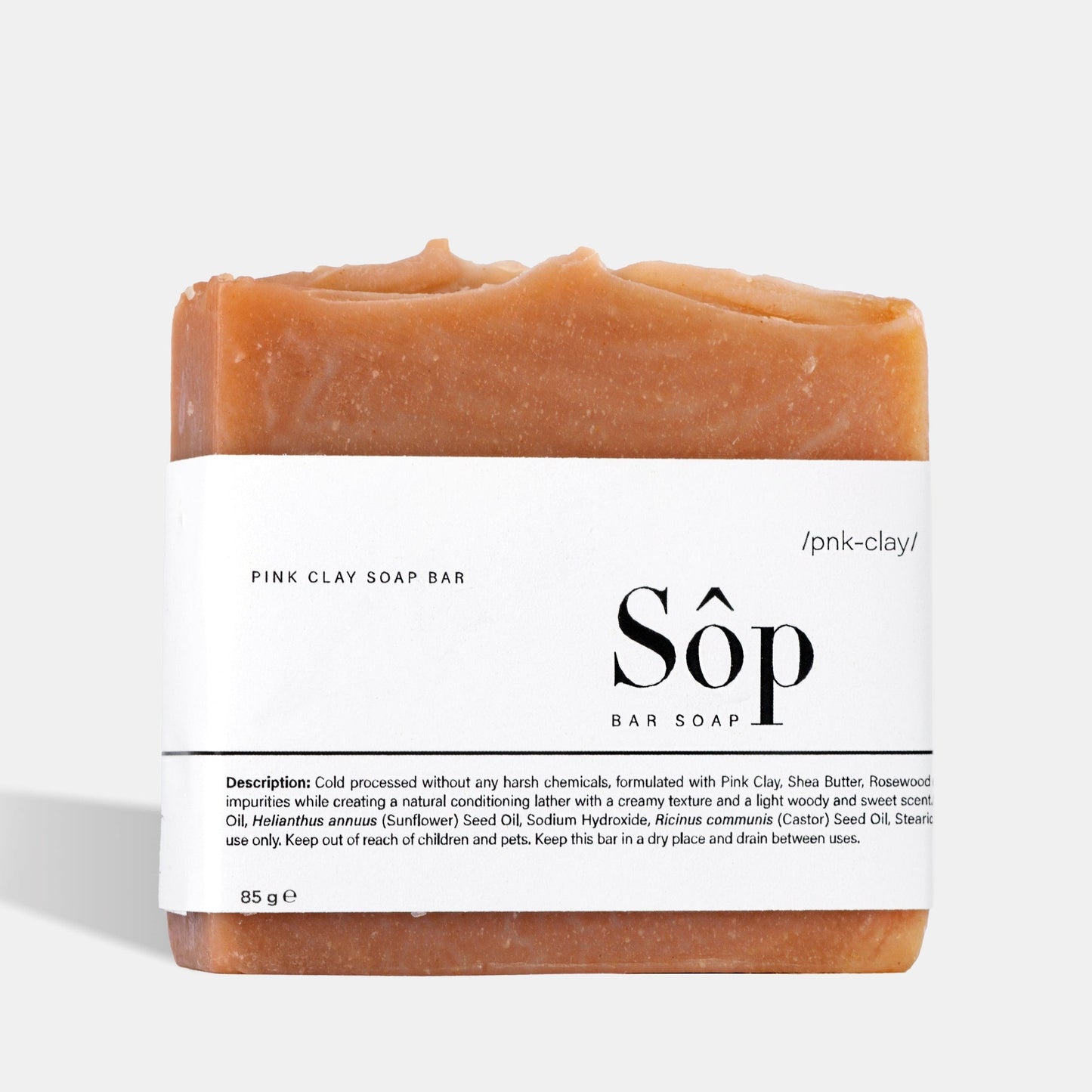 Sôp Pink Clay Face Bar