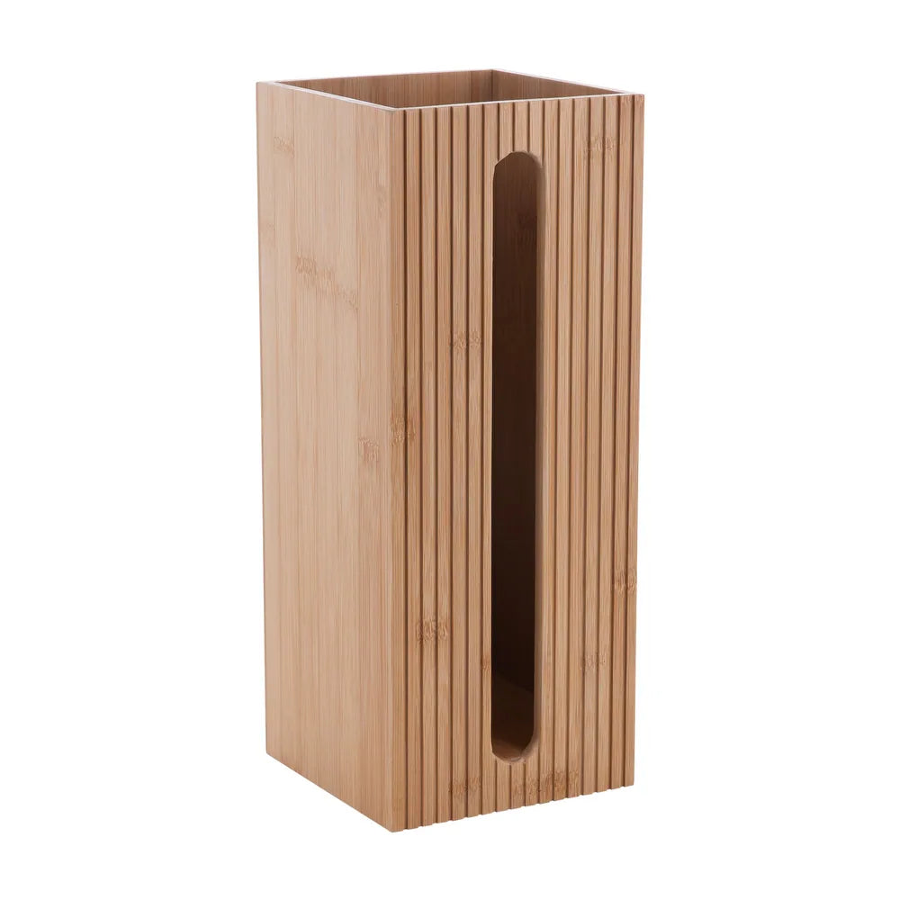 Danny Home Natural Bamboo Toilet Roll Storage Box