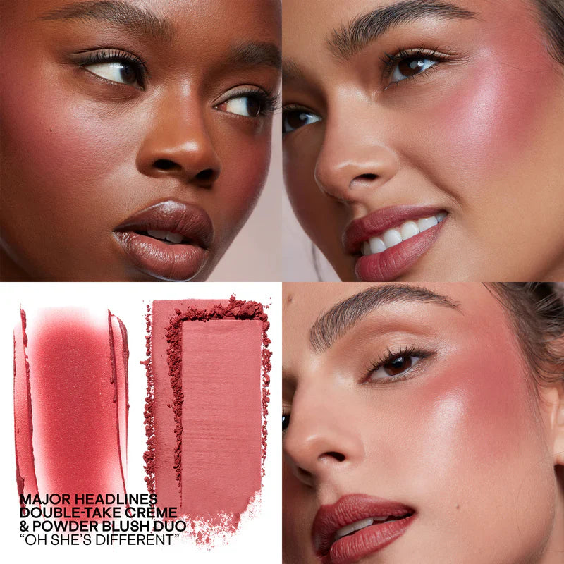 PATRICK TA Major Headlines Double-Take Crème & Powder Blush Duo-OH SHES DIFFERENT DEEP PLUMP