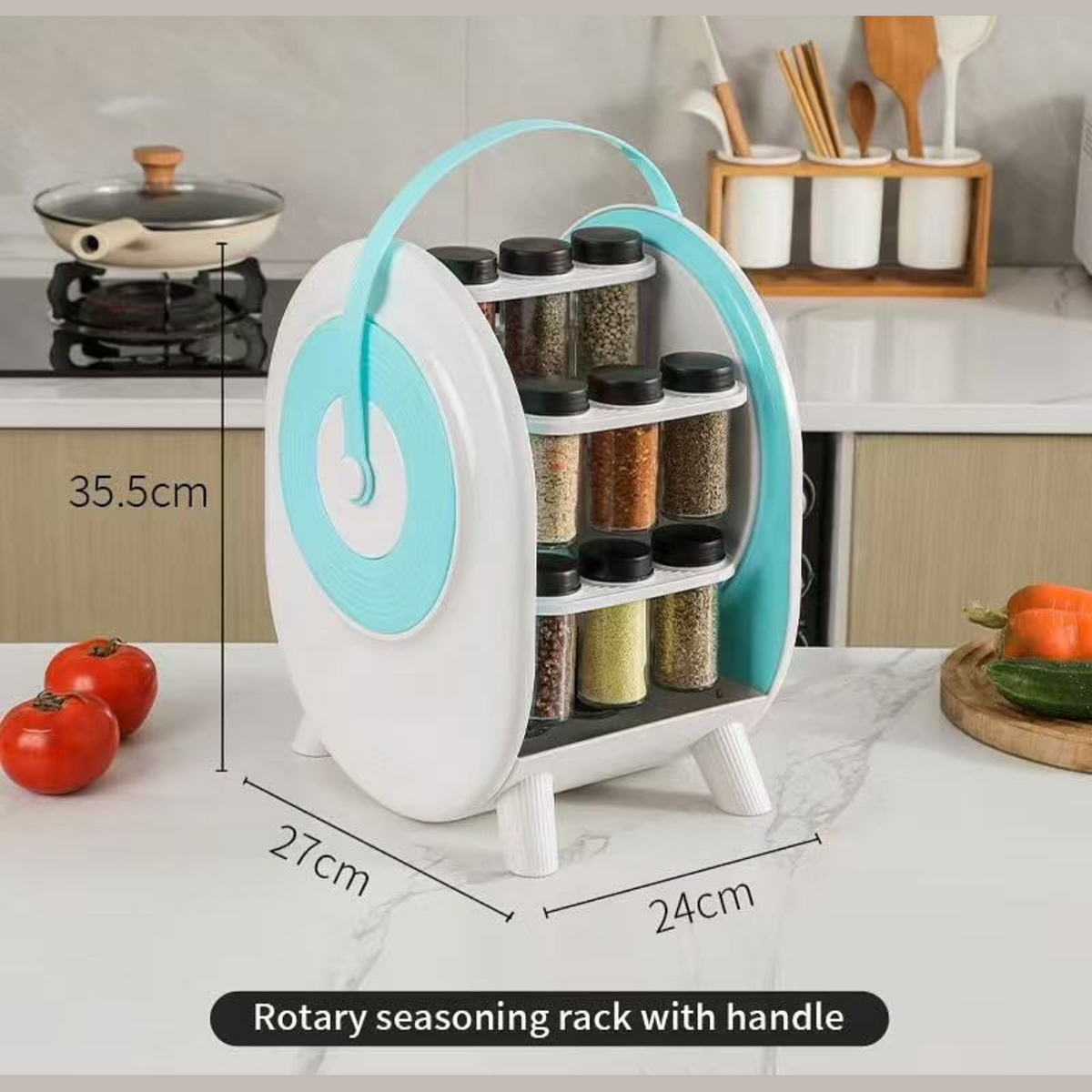 GeBe, 18 Jar Rotating Spice Rack