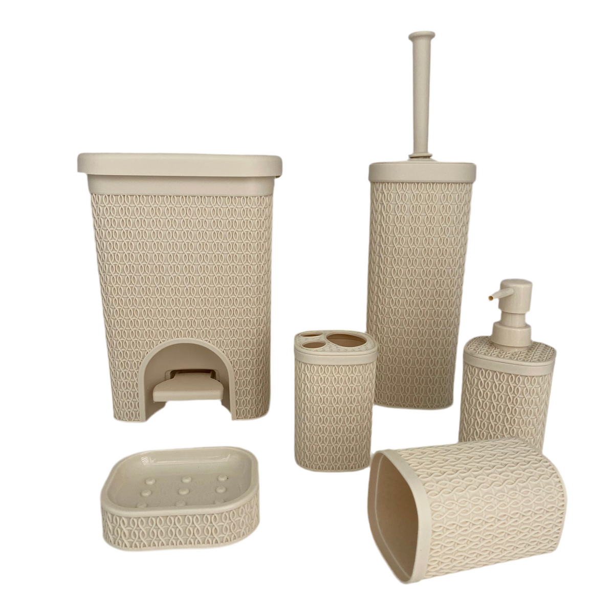 Phoenix, 6 Pcs Plastic Bathroom Set