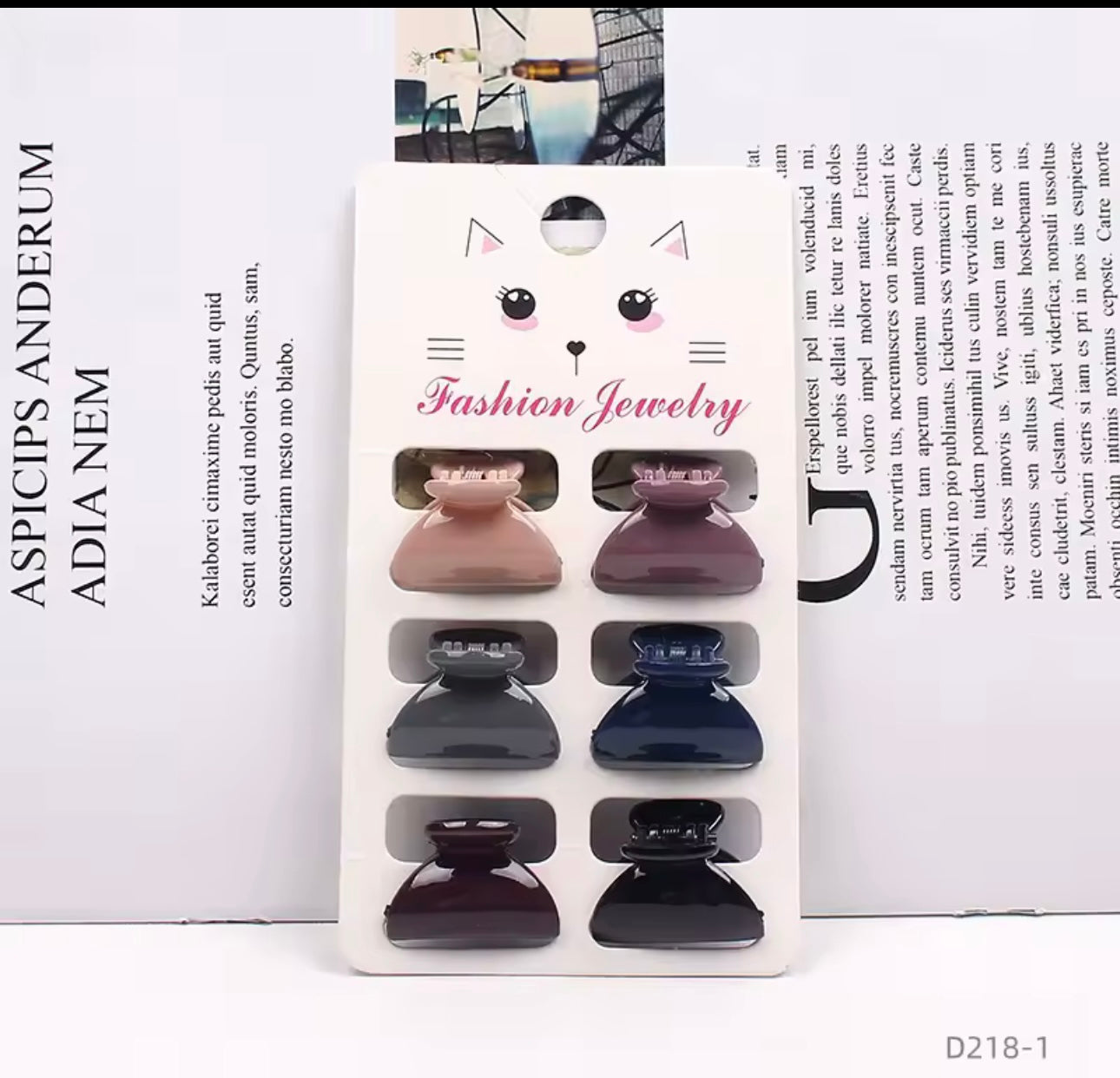 SD Multicolor 6-Piece Set Of Small Hair Claw Clips |SD In Lebanon
