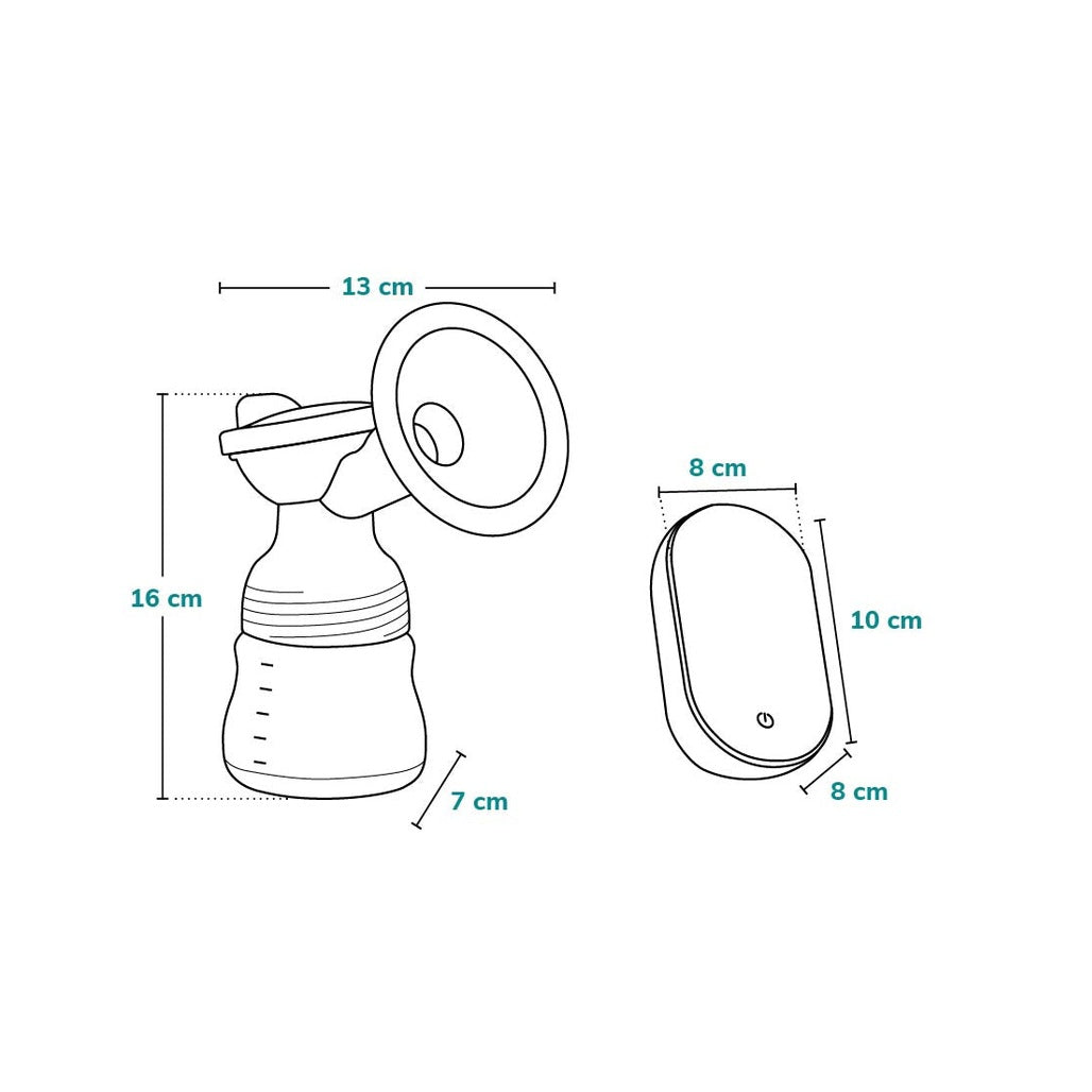Lionelo - Fidi Go Grey - Stone - Breast Pump