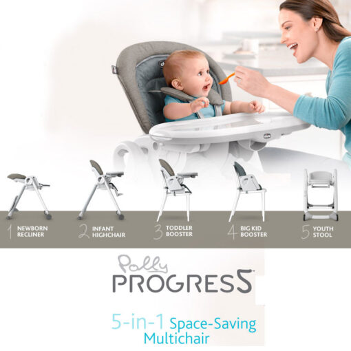 Chicco - Polly Progress Highchair - Cloud {79335}