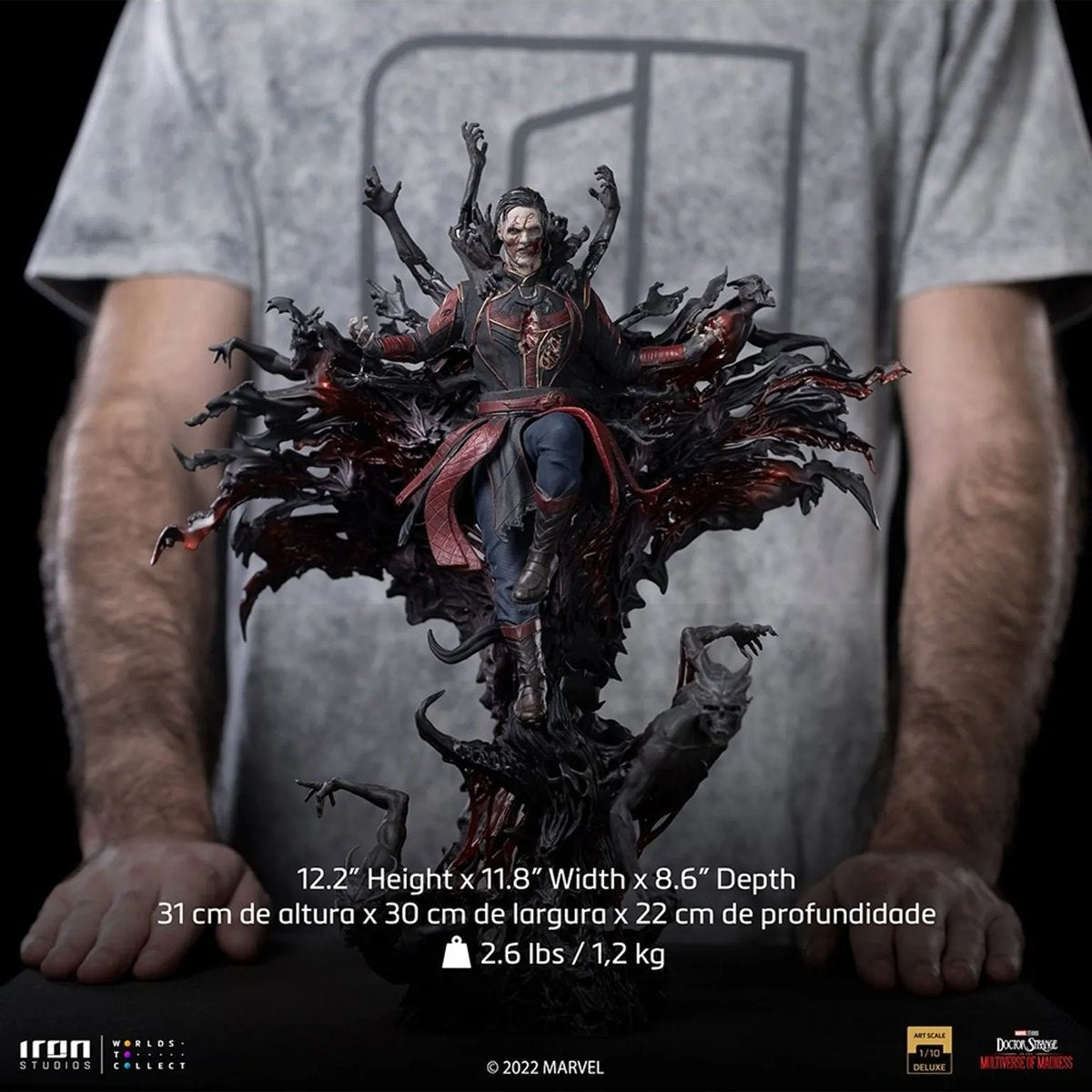 Doctor Strange In the Multiverse of Madness Dead Defender Strange Deluxe 1/10 Art Scale Limited Edition Statue - Medaid International