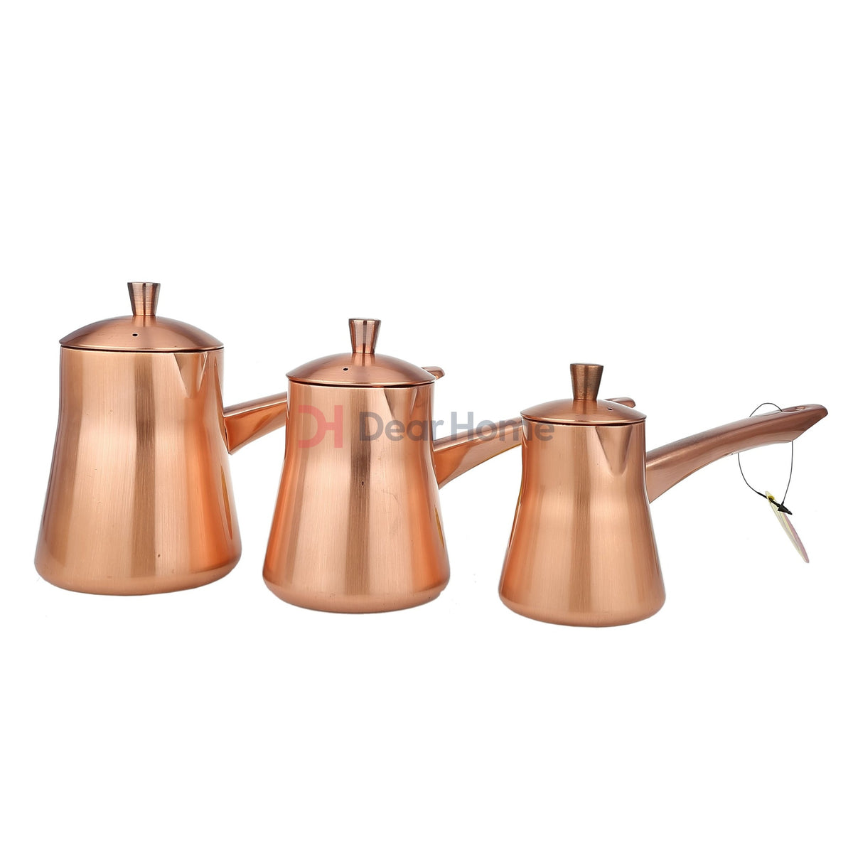 Stainless Cooper 3Pcs Coffee Warmer Set