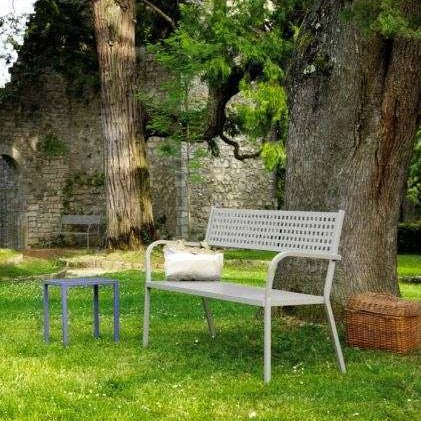 Alice two-Seater outdoor sofa- Powder Coating – Made in Italy