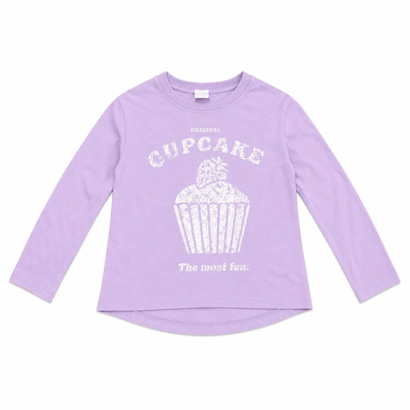Zara Girl's Light Purple Cup Cake Printed Long Sleeve Blouse | Zara in Lebanon