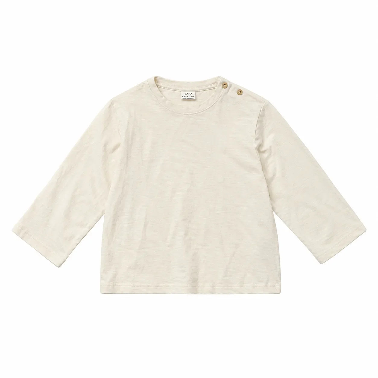 Zara Boy's Light Beige Plain Long Sleeve Blouse | Zara in Lebanon