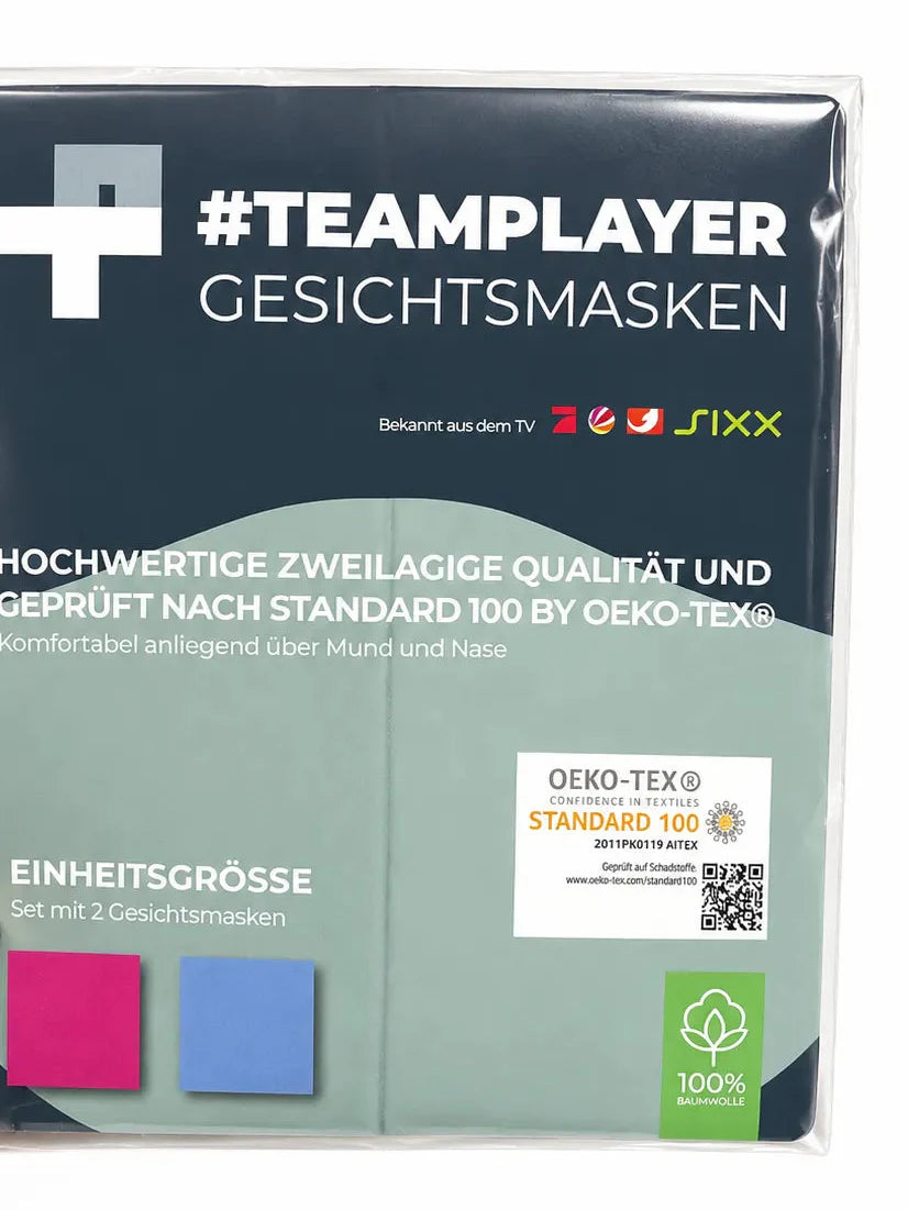 Team Player 2 pc Blue/Pink Face Mask | Team Player in Lebanon