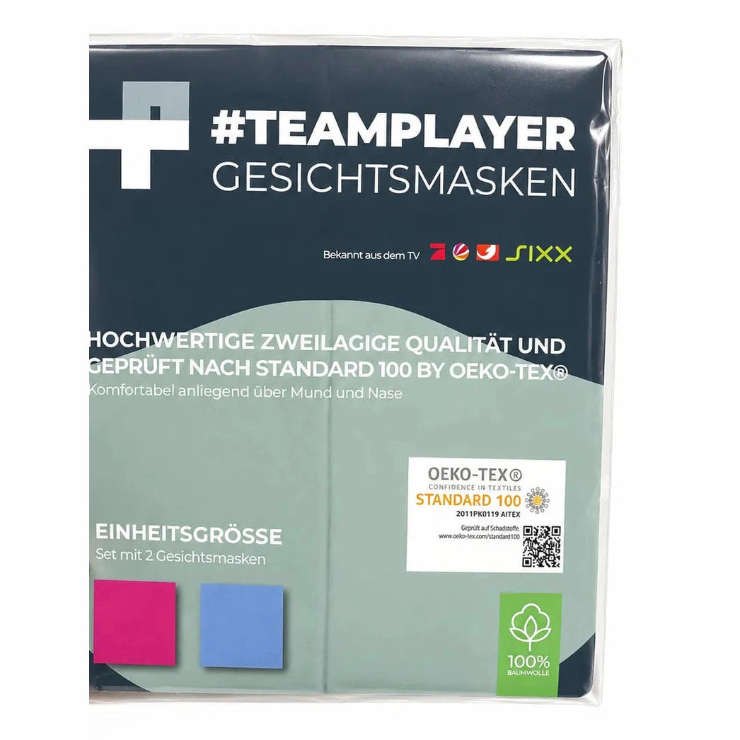 Team Player 2 pc Blue/Pink Face Mask | Team Player in Lebanon