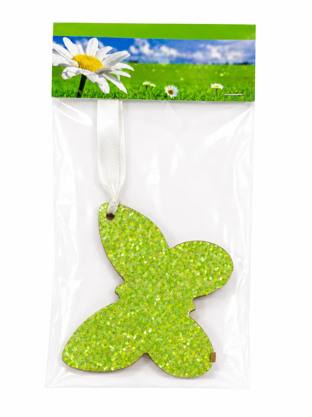 SD Lime Green Glitter Butterfly Ornament| SD in Lebanon