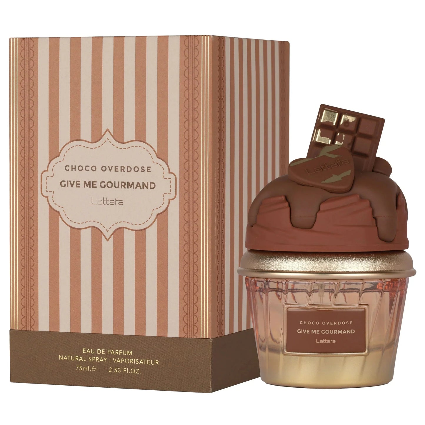 Lattafa Choco Overdose Gourmand Chocolate Vanilla Caramel Perfume 75ml