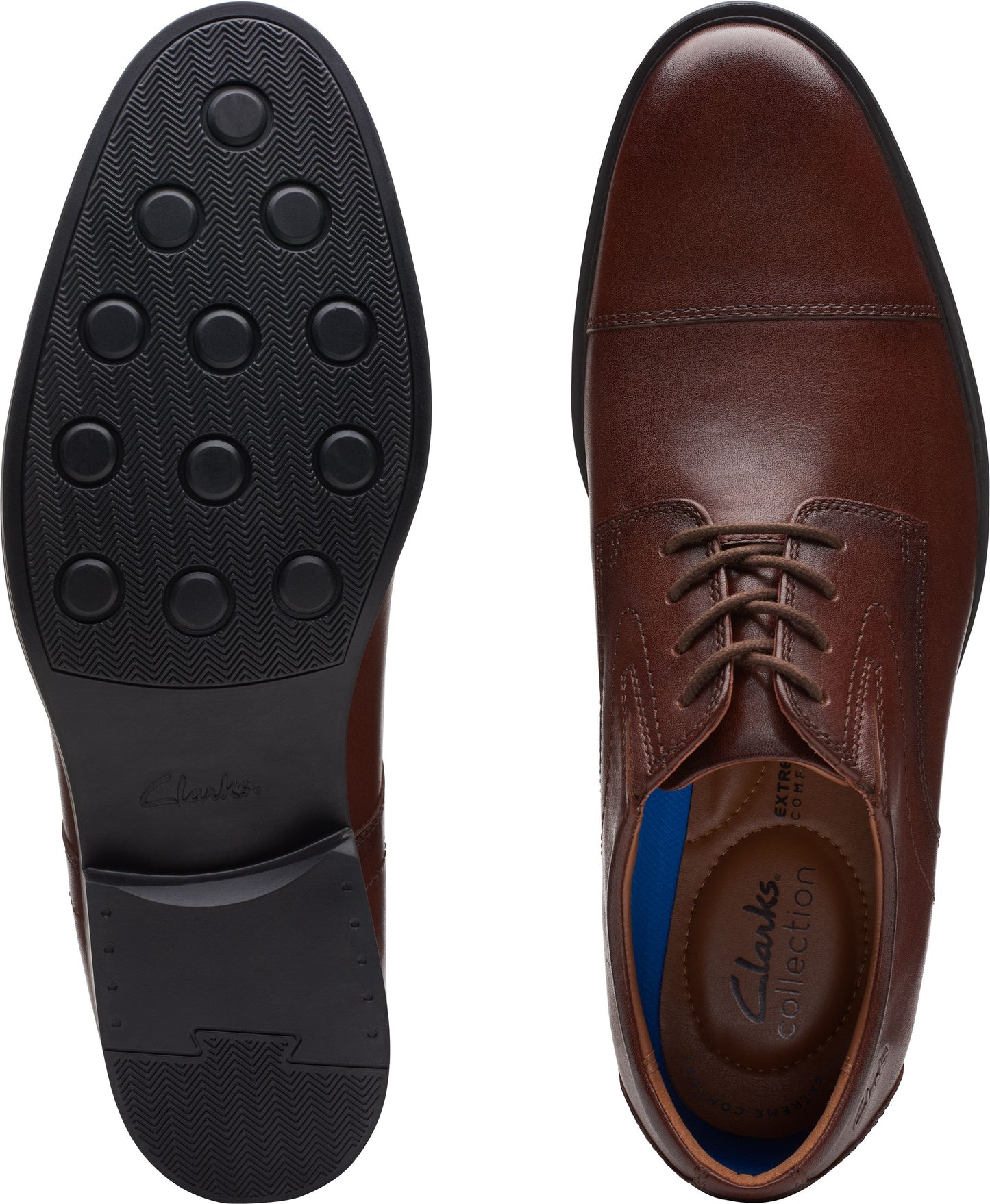 Clarks Men's Dark Brown Whiddon Cap Mahogany Casual Shoes | Clarks In Lebanon