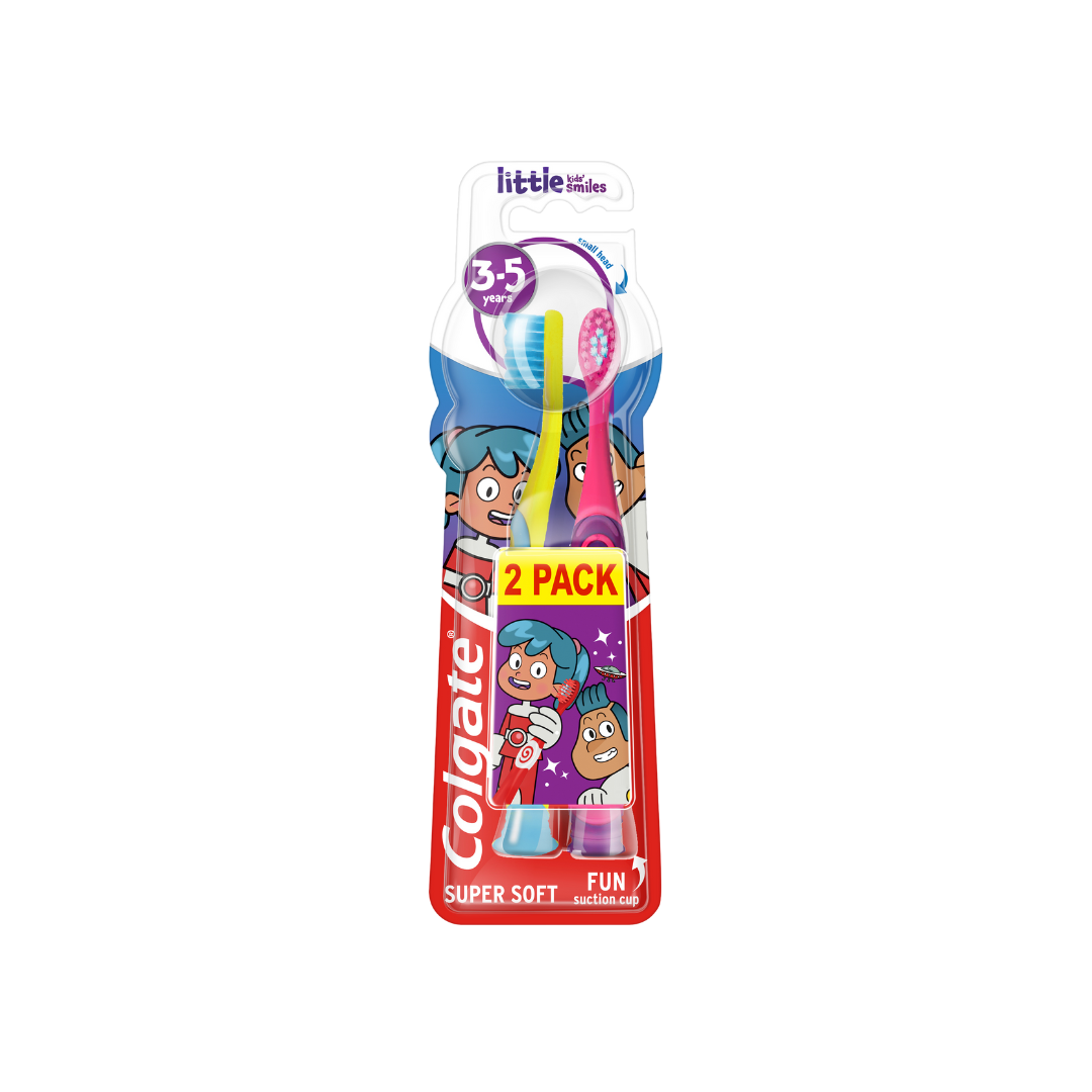 Colgate Little Kids Smiles 3 To 5 Years Super Soft Toothbrush 1+1