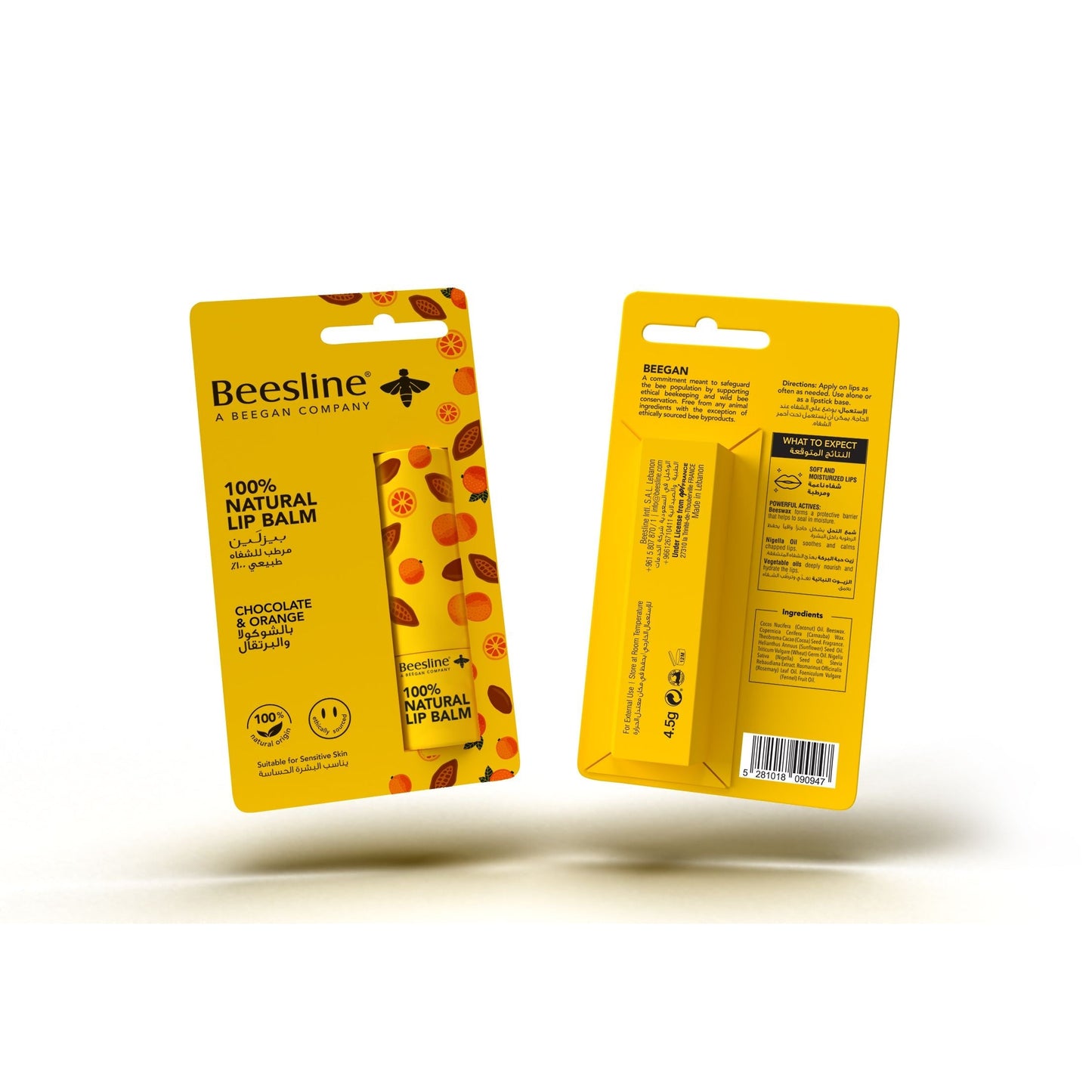 Beesline 100% Natural Lip Balm - Chocolate & Orange
