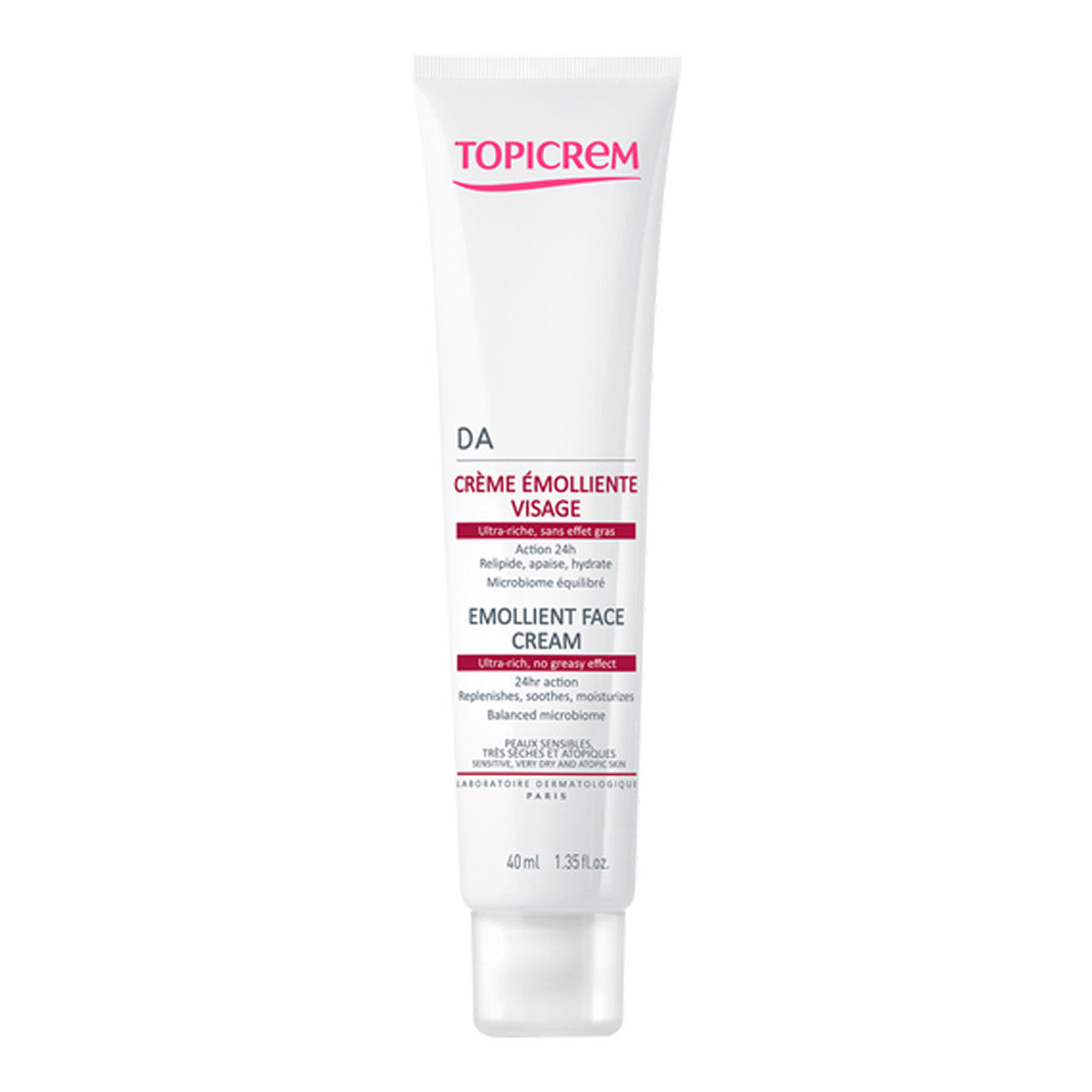 Topicrem - DA Protect Emollient Face Cream 40ml - Medaid International