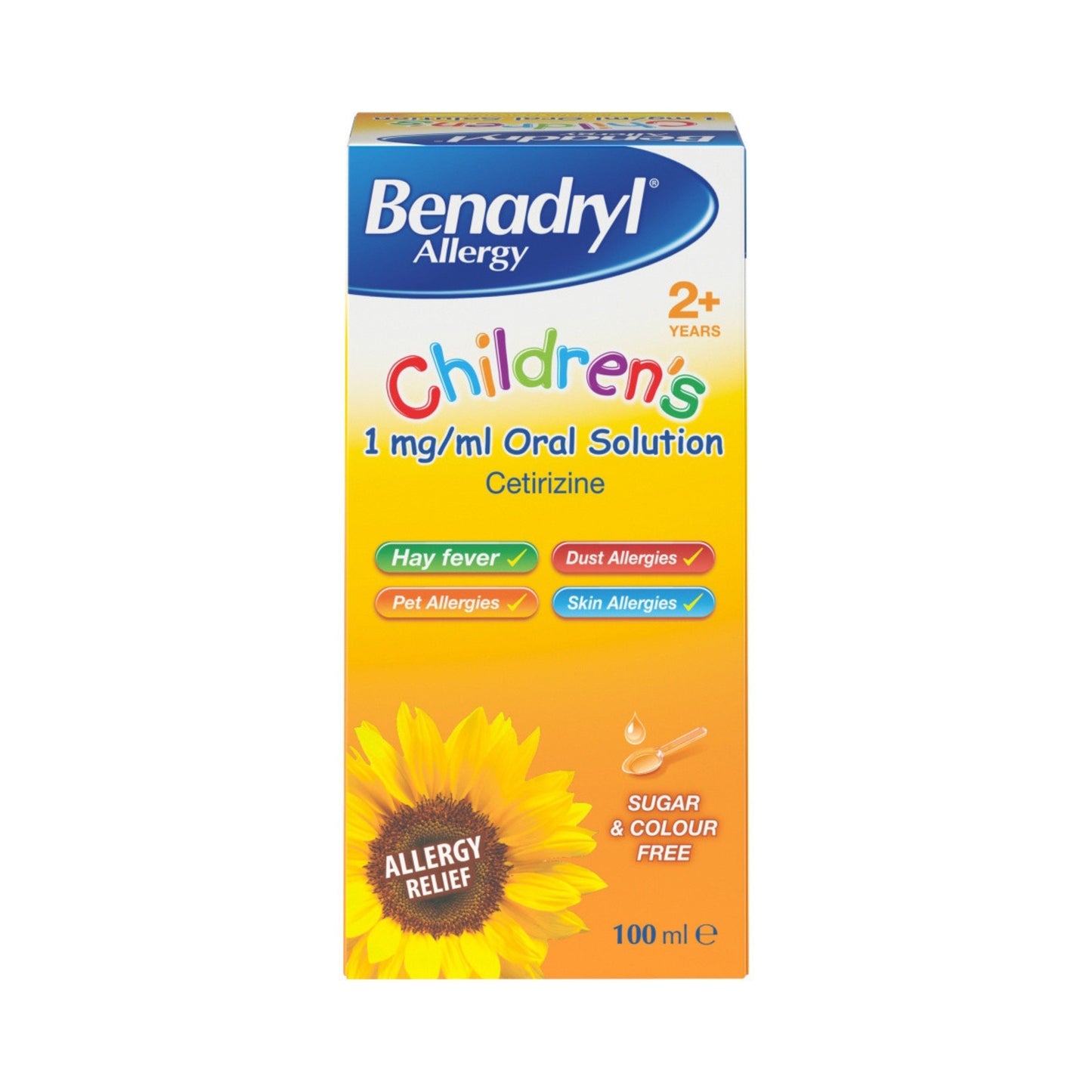 Benadryl - Children's Allergy Relief Solution 100ml (P) - Medaid International