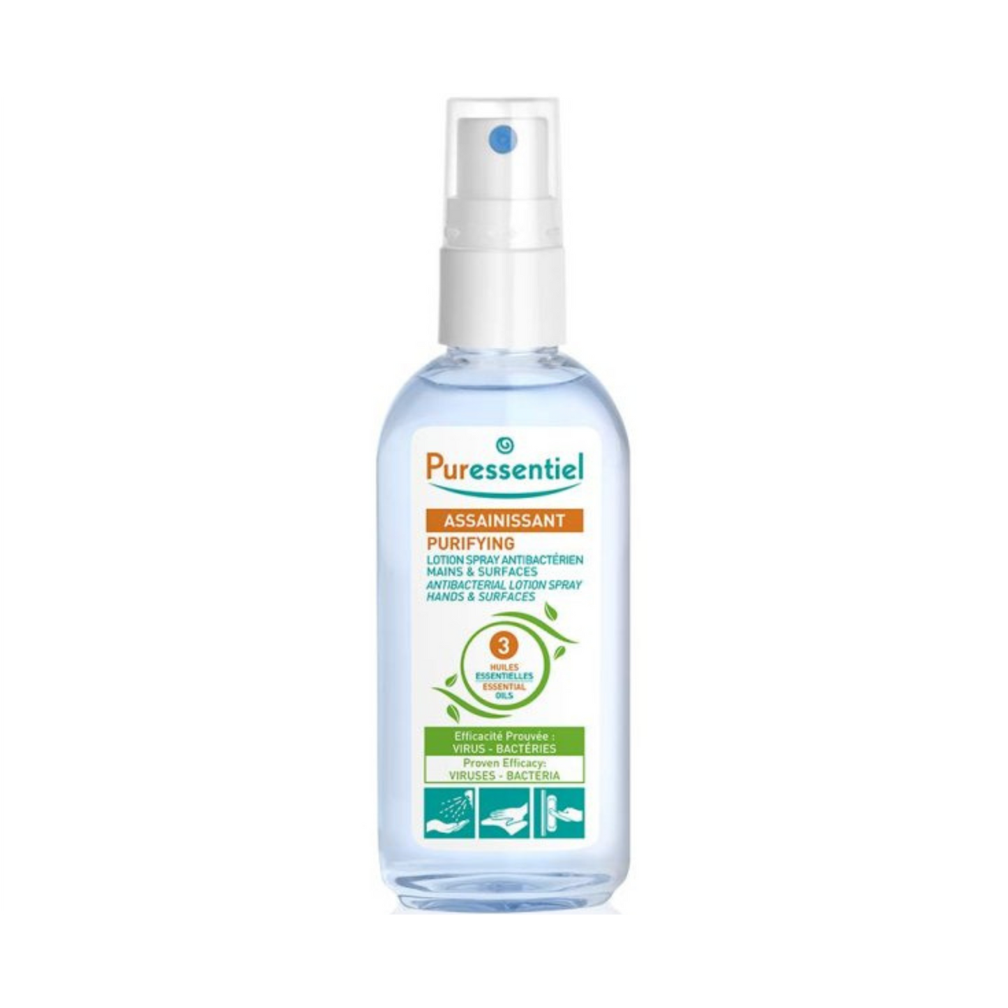 Puressentiel - Purifying Antibacterial Lotion Spray Hands & Surfaces 80ml - Medaid International