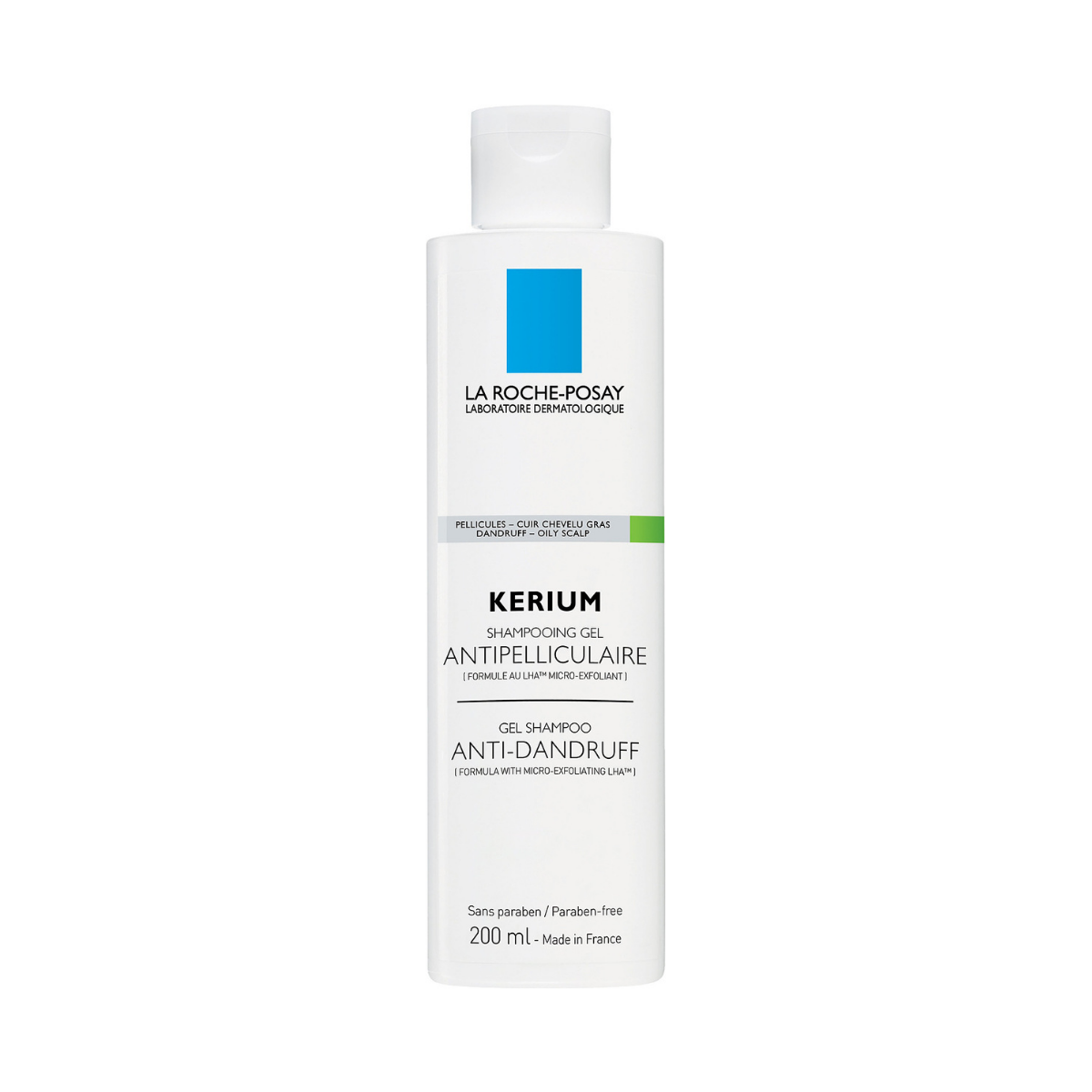 La Roche Posay - Kerium Anti Dandruff Gel Shampoo for Oily Scalp 200ml - Medaid International