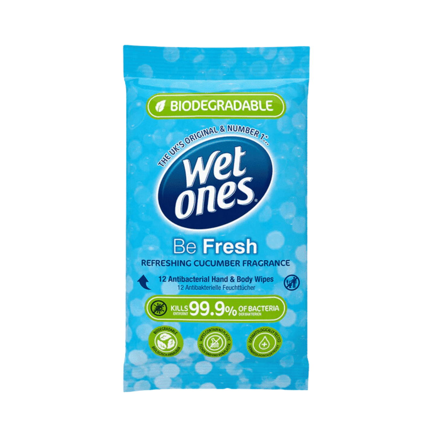 Wet Ones - Be Fresh Antibacterial Biodegradable Wipes - Medaid International