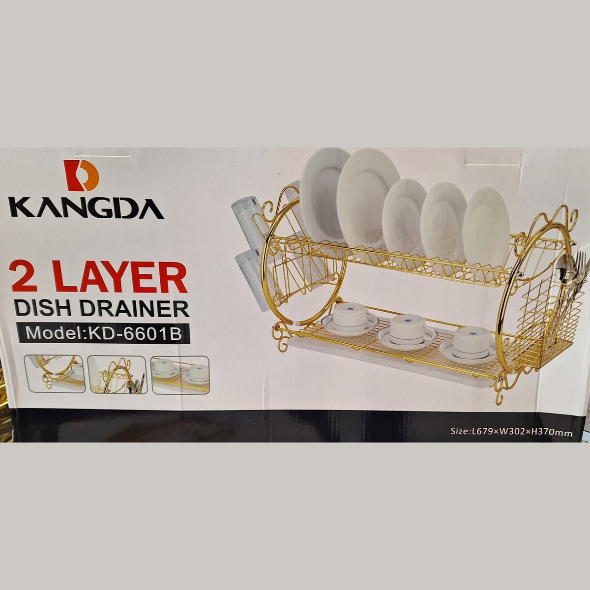 KANGDA, 2 Layer Dish Drainer