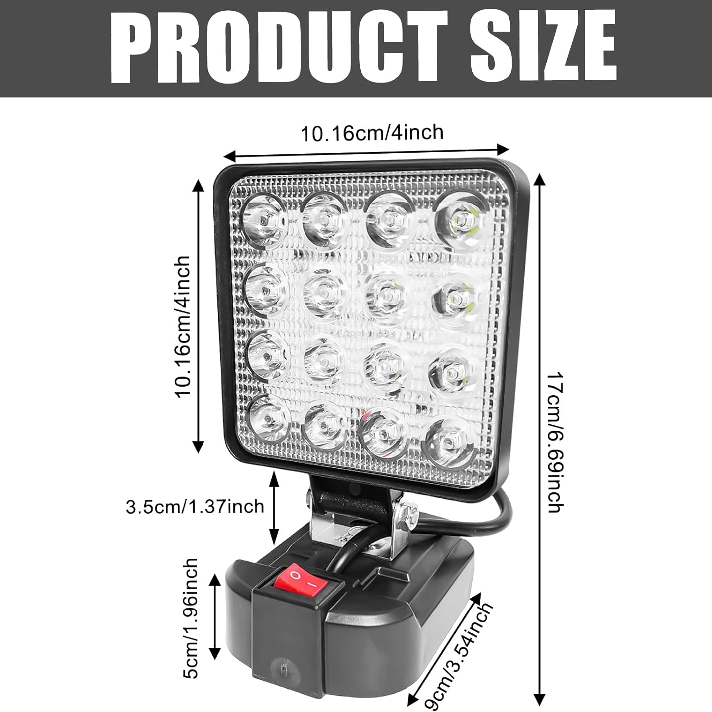 LED Work Light Battery Portable - Lamp Multifunctional Spotlight Torch