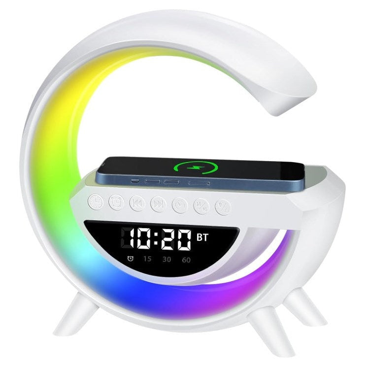 Alarm Clock RGB Lamp with Wireless Charging