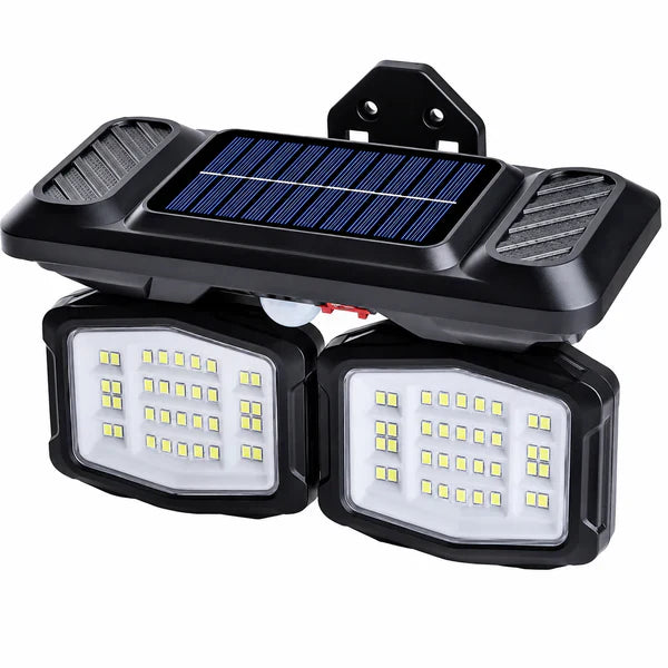 Solar Garden Wall Lights 108 LED 2 Head Motion Sensing Technology