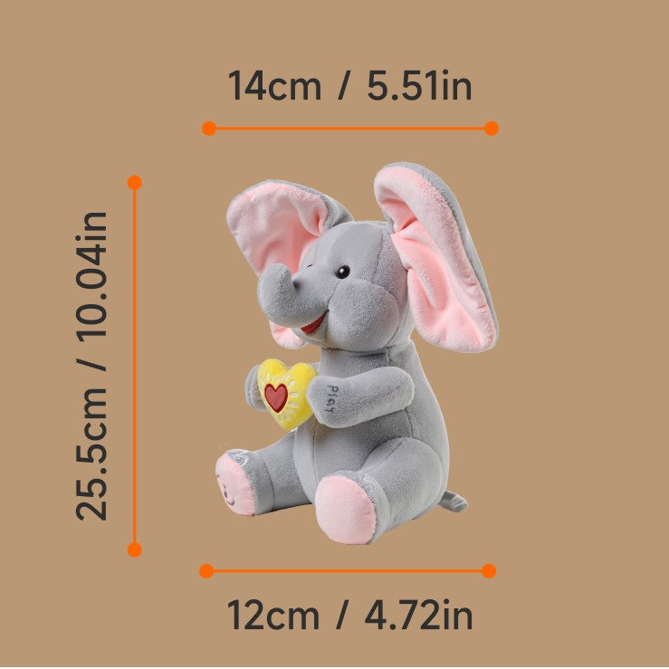 Tumama Kids - Animated Peekaboo Elephant - Musical Toy