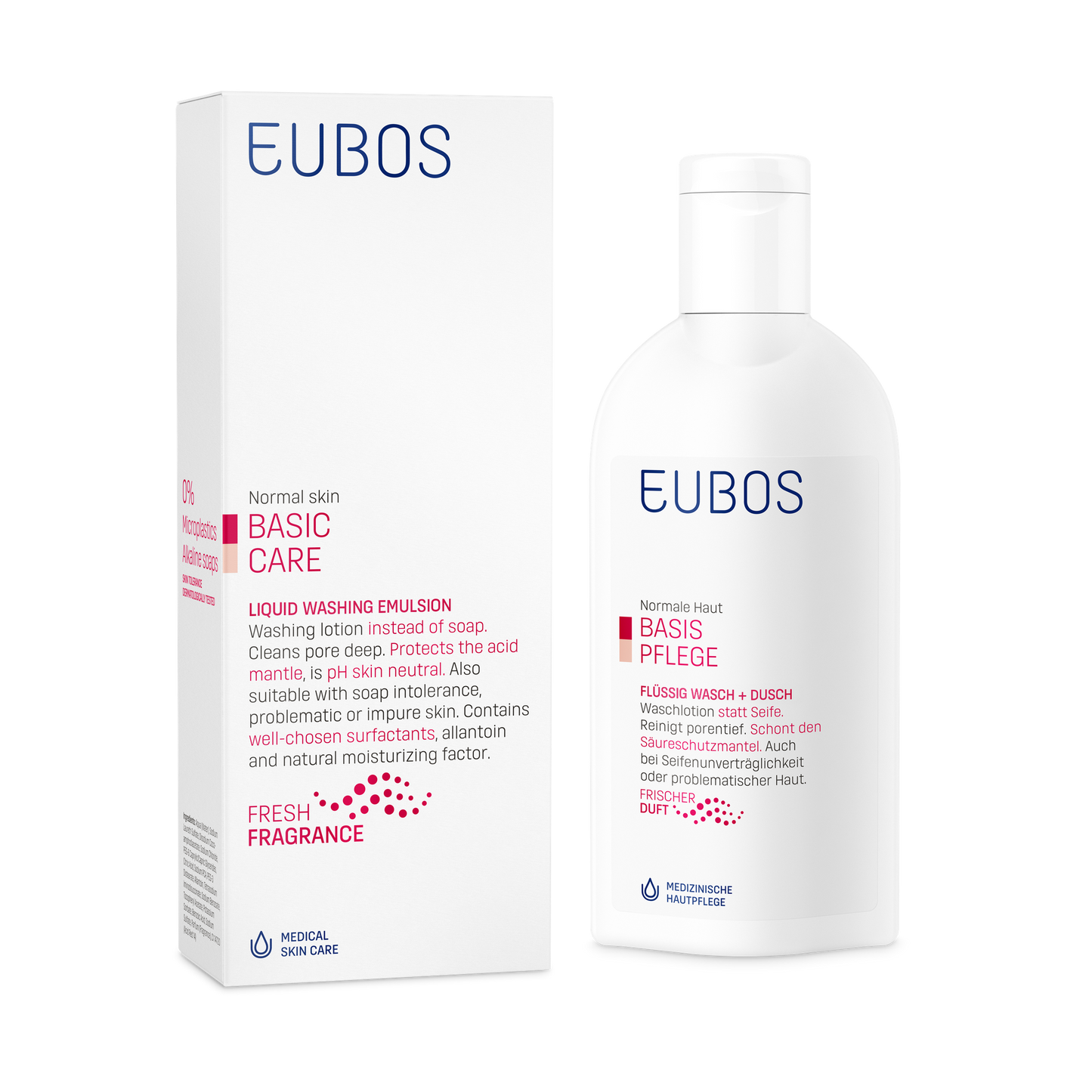 Eubos Liquid Washing Emulsion Red - Face & Body Cleanser
