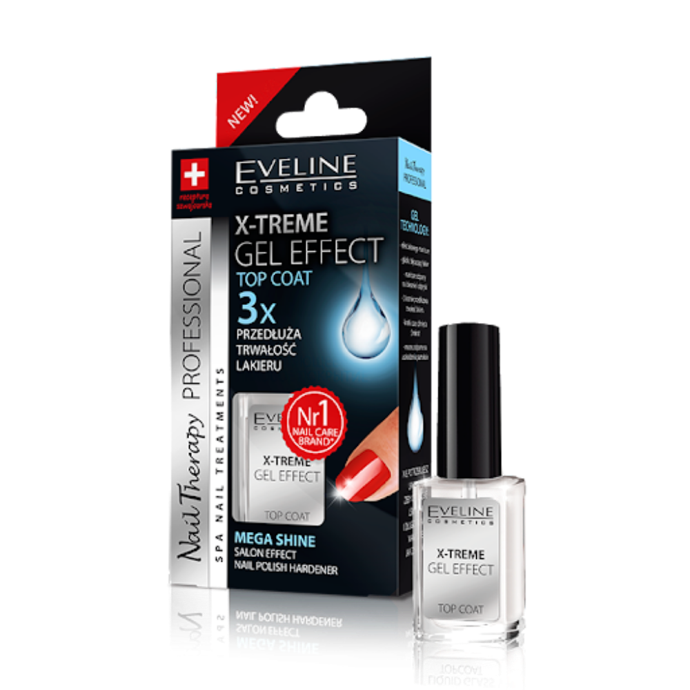 Eveline Extreme Gel Effect Top Coat - 12 ml - Medaid International