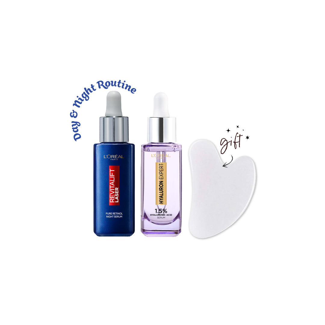 L'Oreal Paris Revitalift x Hyaluron Bundle + Free Gua Sha - Medaid International