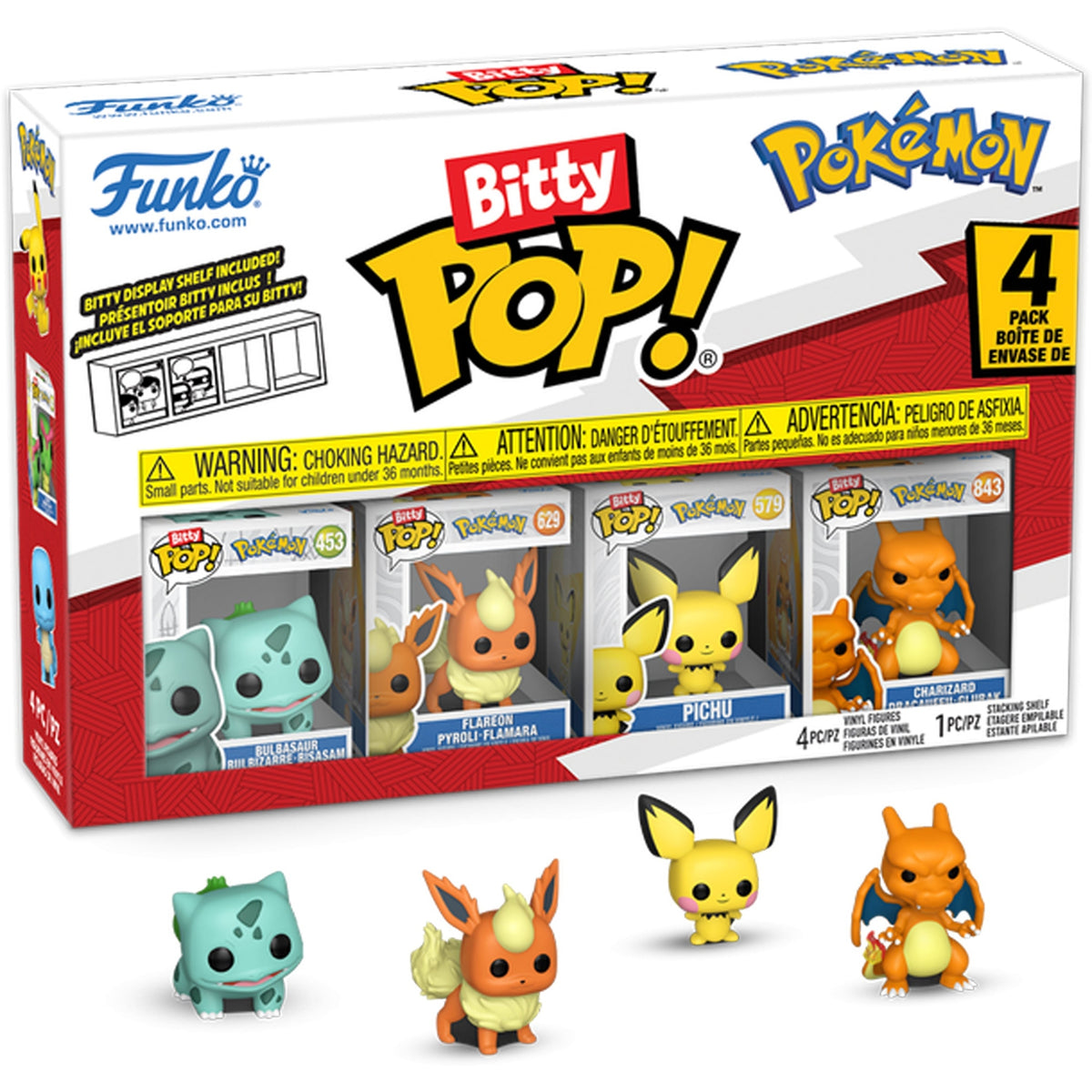 Funko Bitty Pop! Games: Pokemon - Bulbasaur 4pk - Medaid International