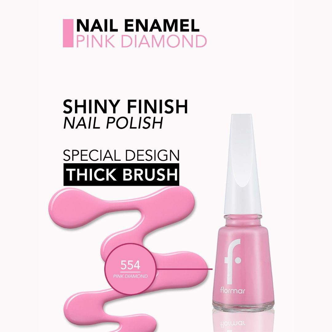 Flormar Nail Enamel 554 Diamond Nail Polish