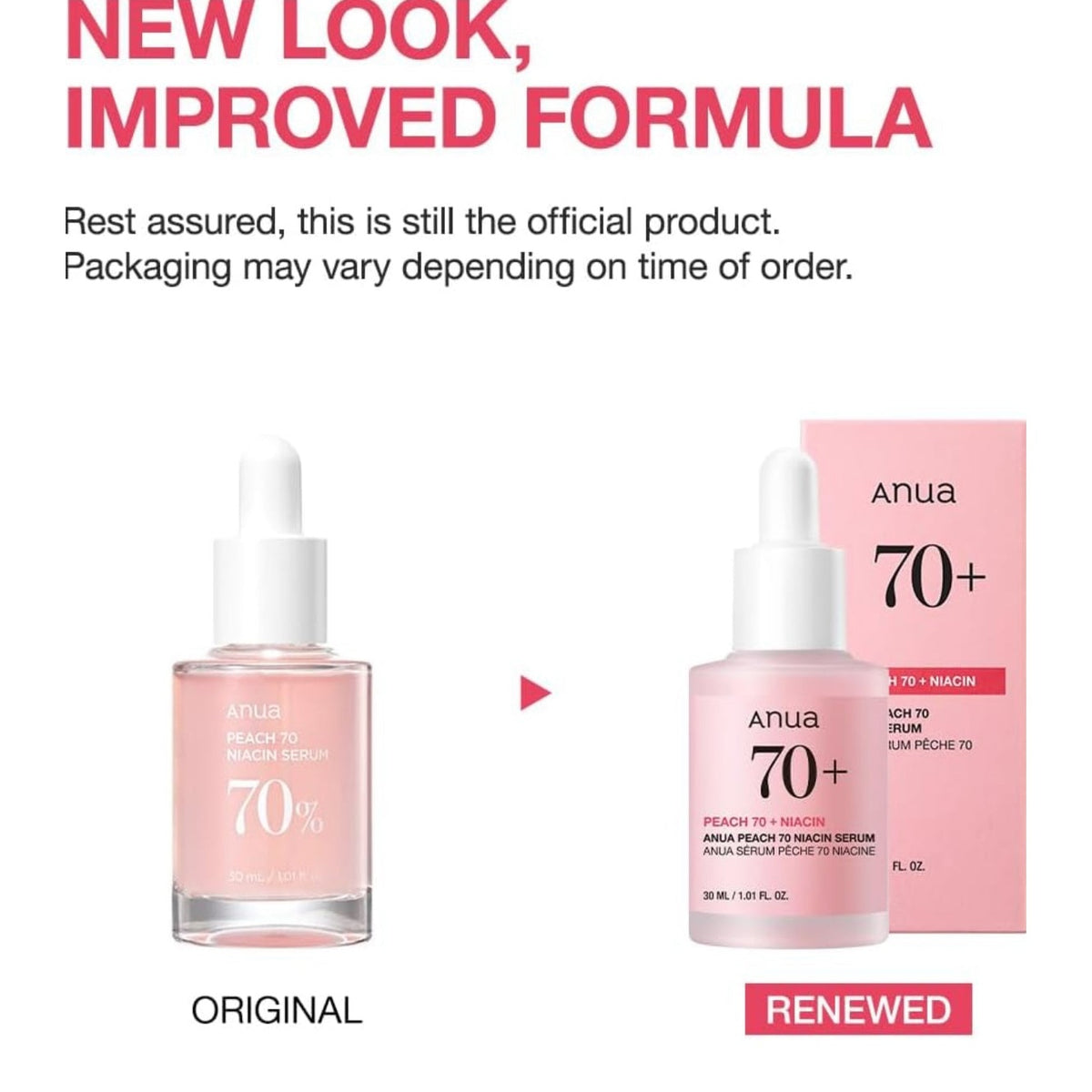 Anua Peach 70% Niacin serum