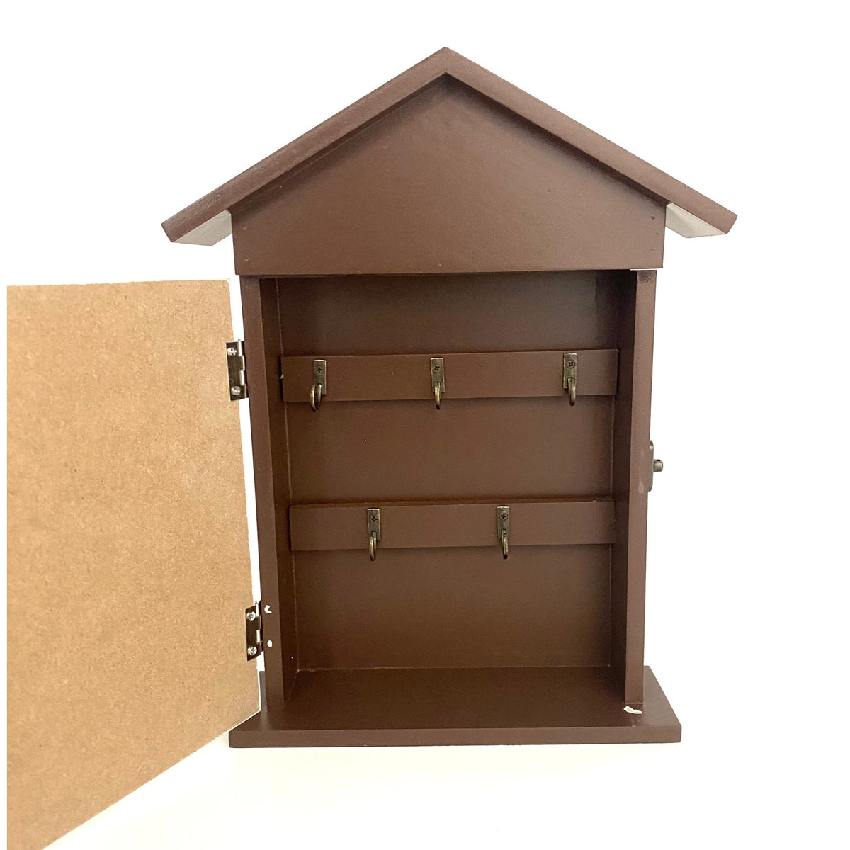 Wood Wall Mounted Key Holder Box