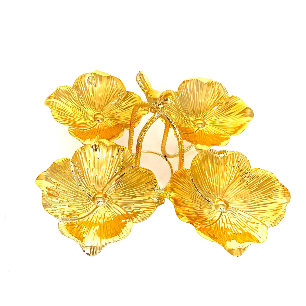 4 Tiers- Golden Stainless Steel Serving Platter