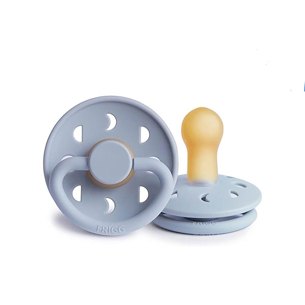 FRIGG Moon Phase Latex Pacifier 0-6M 1-Pack Powder Blue