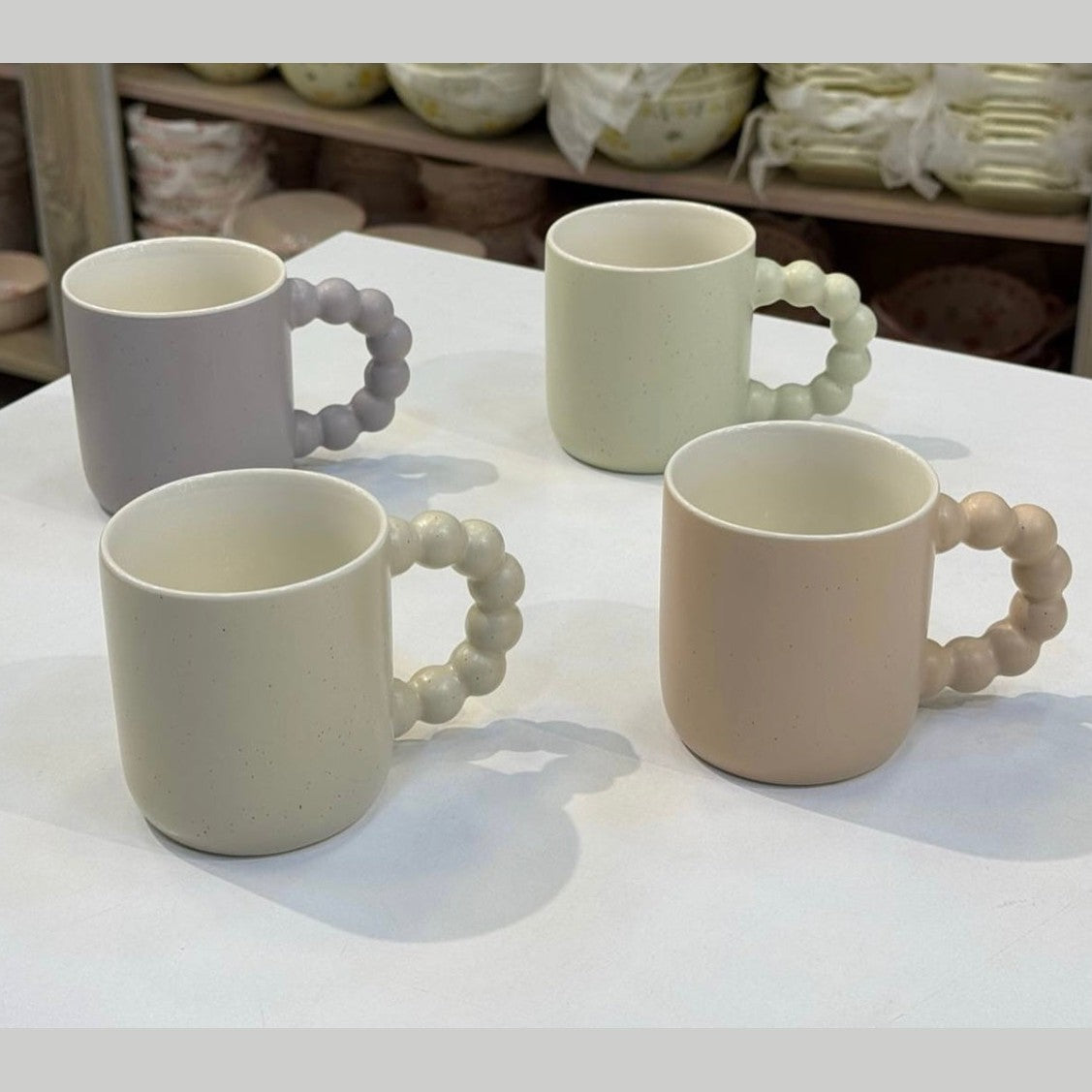 4 Pcs Ceramic Tea Mugs Set