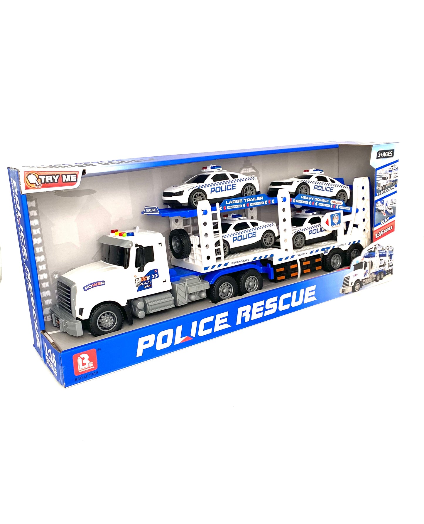 Transporter Police Rescue With Light And Sound
