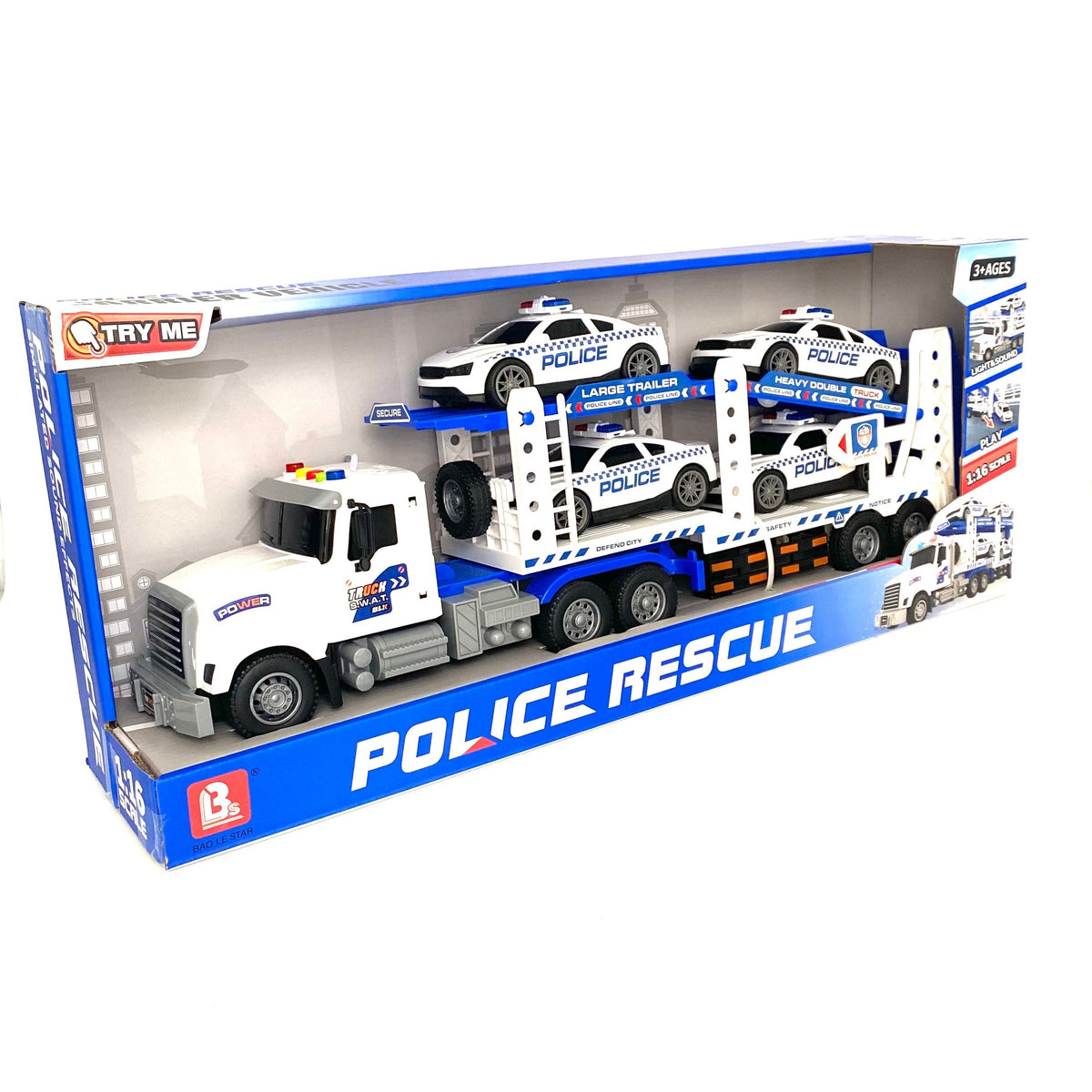 Transporter Police Rescue With Light And Sound