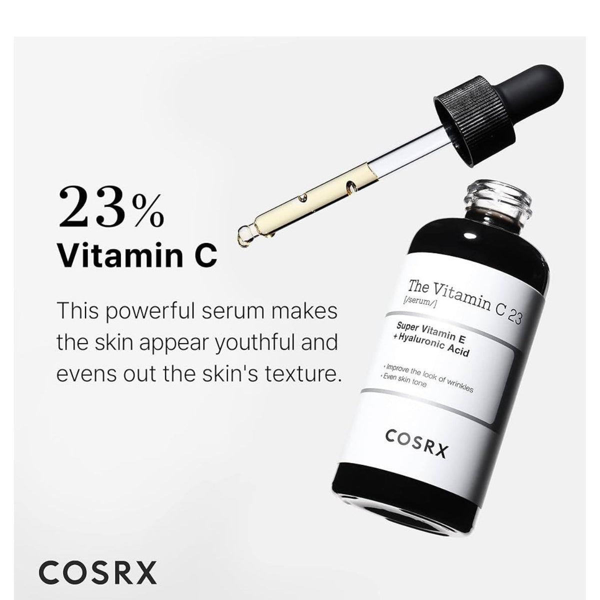 COSRX Pure Vitamin C 23% Serum with Vitamin E & Hyaluronic Acid