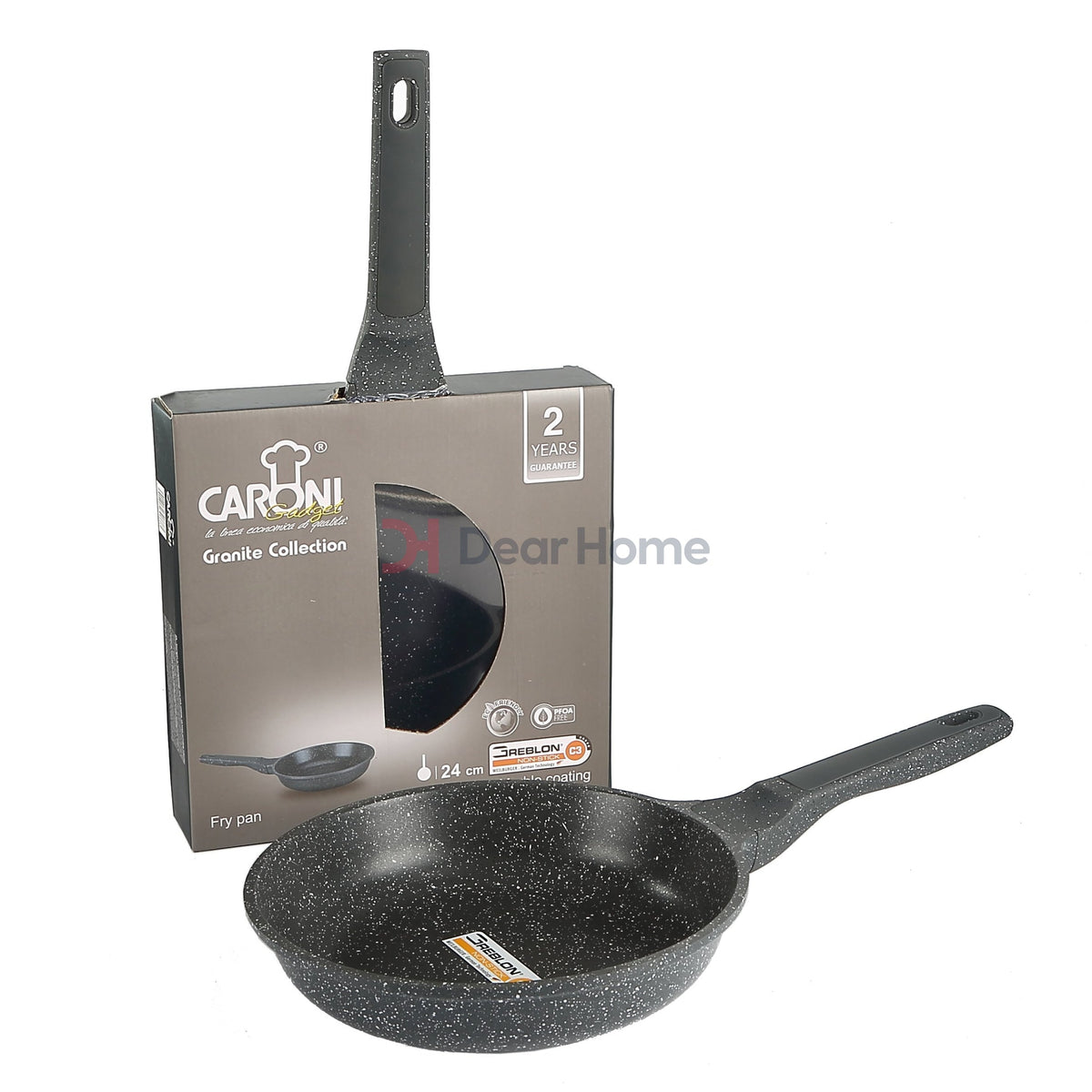 German Greblon Granite 24Cm Fry Pan