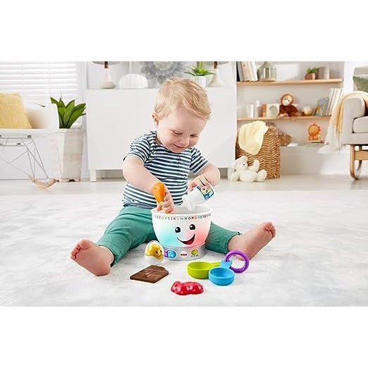 Fisher Price Laugh & Learn - Mixing Bowl - QE/AR/FR By Mattel - Medaid International