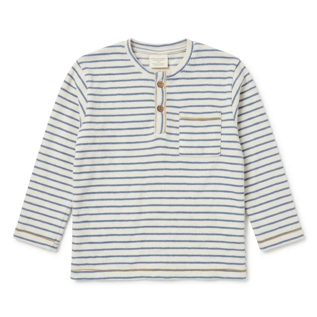 Zara Boy's Cream /Blue Striped Long Sleeve Blouse | Zara in Lebanon