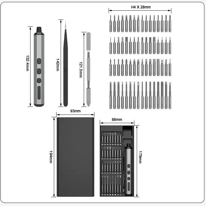 Rechargeable 68 in 1 Electric Screwdriver