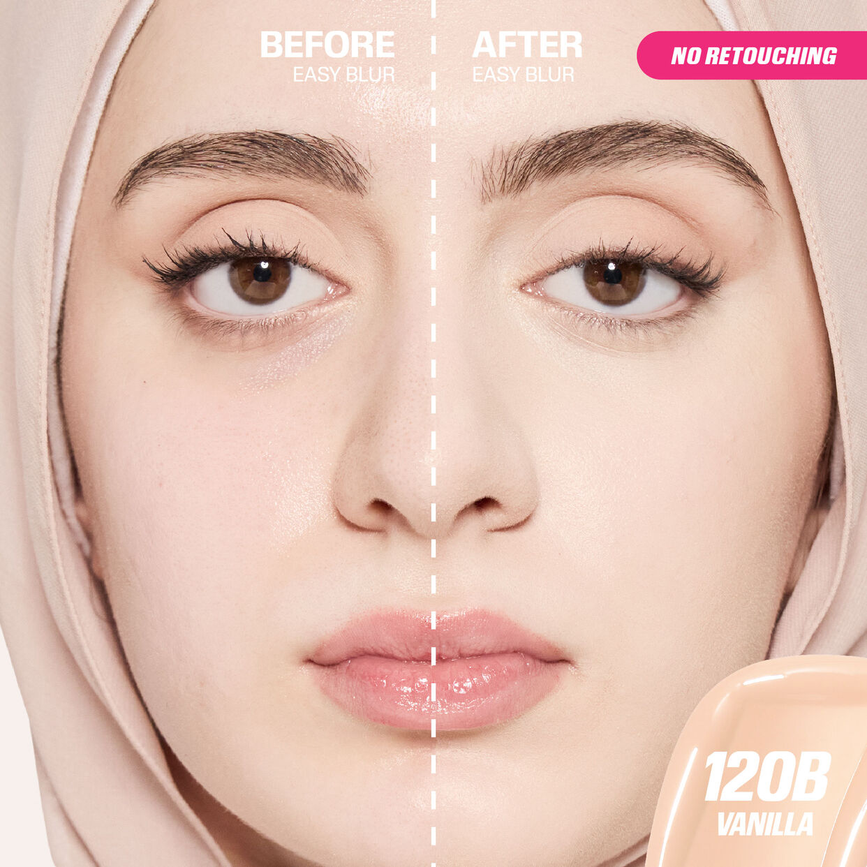 HUDABEAUTY EASY BLUR FOUNDATION MINI-VANILLA 120B-